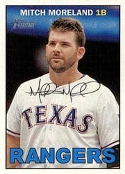 2016 Topps Heritage Base Set Mitch Moreland #93 card