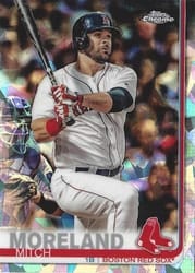 2019 Topps Chrome Sapphire Edition Base Set Mitch Moreland #262 card