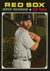 2020 Topps Heritage Base Set Mitch Moreland #550 card