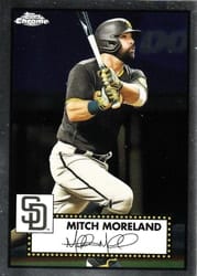 2021 Topps Chrome Platinum Anniversary Base Set Mitch Moreland #314 card
