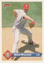 1993 Donruss Base Set Mitch Williams #40 card