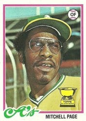 1978 Topps Base Set Mitchell Page #55 card