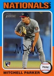 2024 Topps Heritage Base Set Mitchell Parker #693b card