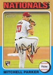 2024 Topps Heritage Base Set Mitchell Parker #693c card
