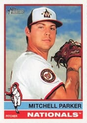 2025 Topps Heritage Base Set Mitchell Parker #311 card