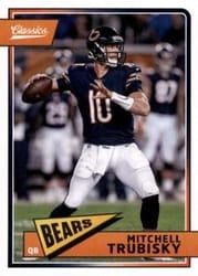 2018 Panini Classics Base Set Mitchell Trubisky #17 card