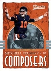 2018 Panini Classics Composers Mitchell Trubisky #11 card