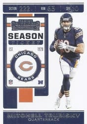 2019 Panini Contenders Base Set Mitchell Trubisky #69 card