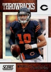 2019 Score Throwbacks Mitchell Trubisky #T-5 card
