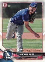 2018 Bowman Draft Base Set Mitchell White #BD-97 card