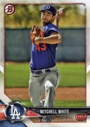 2018 Bowman Prospects Mitchell White #BP103 card