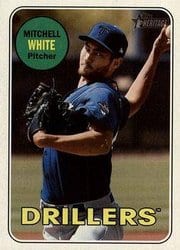 2018 Topps Heritage Minor League Base Set Mitchell White #208 card