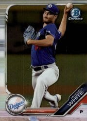 2019 Bowman Chrome Prospects Mitchell White #BCP-172 card