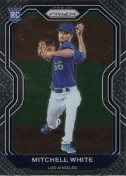 2021 Panini Prizm Base Set Mitchell White #129 card
