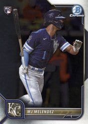 2022 Bowman Chrome Base Set MJ Melendez #25 card