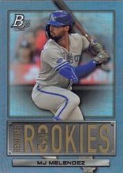 2022 Bowman Platinum Renowned Rookies MJ Melendez #RR-9 card