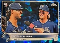 2022 Topps Chrome Update Sapphire Edition Base Set MJ Melendez #US73 card