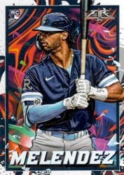 2022 Topps Fire Base Set MJ Melendez #131 card
