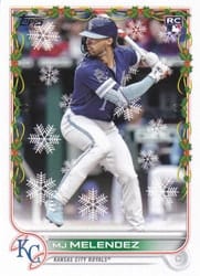 2022 Topps Holiday Base Set MJ Melendez #HW78b card