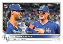 2022 Topps Update Base Set MJ Melendez #US73 card