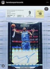 2018 Panini Prizm Mosaic Autographs Mo Bamba #MO-MOB card