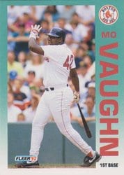 1992 Fleer Base Set Mo Vaughn #49 card