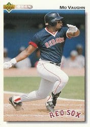 1992 Upper Deck Base Set Mo Vaughn #445 card