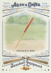 2018 Topps Allen & Ginter Baseball Equipment of the Ages Modern Bat #BEA-5 card