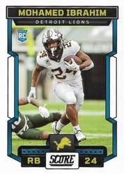 2023 Score Base Set Mohamed Ibrahim #328 card