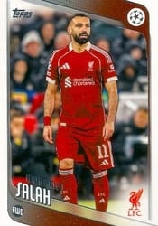 2025-26 Topps UEFA Club Competitions Base Set Mohamed Salah #136 card