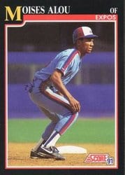1991 Score Base Set Moises Alou #813 card