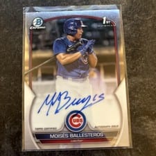 2023 Bowman Chrome Prospect Autographs Moises Ballesteros #CPA-MBS card