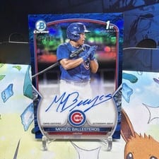 2023 Bowman Chrome Prospect Autographs Moises Ballesteros #CPA-MBS card