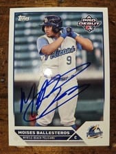 2023 Topps Pro Debut Autographs Moises Ballesteros #PD-166 card