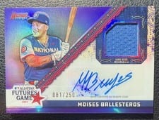 2024 Bowman's Best 2024 MLB All-Star Futures Game Autograph Relics Moises Ballesteros #FGRA-MB card