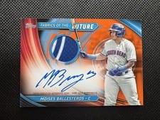 2024 Topps Pro Debut Fabrics of the Future Autograph Relics Moises Ballesteros #FOTF-MB card