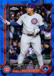 2025 Topps Chrome Update Sapphire Base Set Moisés Ballesteros #USC7 card