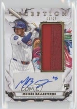 2025 Topps Inception Inception Autograph Game Relics Moisés Ballesteros #IAGR-MB card