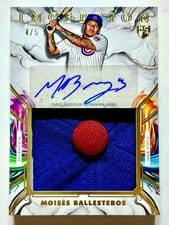 2025 Topps Inception Inception Autograph Jumbo Relic Hat Moisés Ballesteros #IAJH-MB card