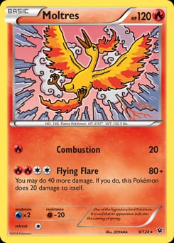 2016 Fates Collide Moltres #9 card