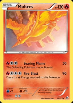 Legendary Treasures Moltres #22 card