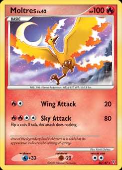 2009 Supreme Victors Moltres #36 card