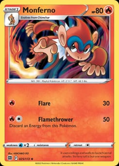 Brilliant Stars Monferno #25 card