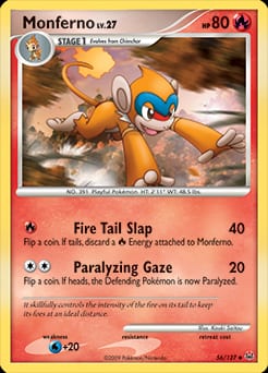 Platinum Monferno #56 card