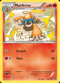 Steam Siege Monferno #19 card