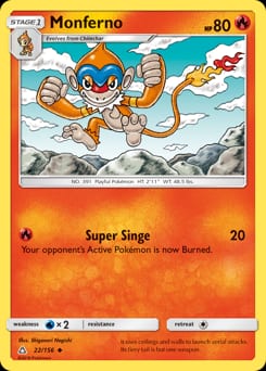Ultra Prism Monferno #22 card