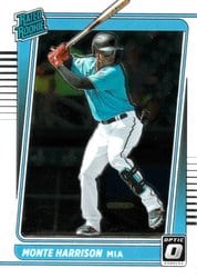 2021 Donruss Optic Base Set Monte Harrison #99 card