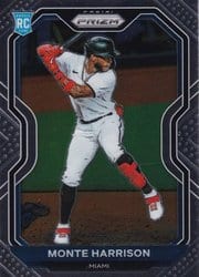 2021 Panini Prizm Base Set Monte Harrison #118 card