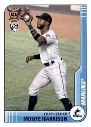 2021 Topps Big League Base Set Monte Harrison #74 card