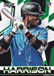 2021 Topps Fire Base Set Monte Harrison #181 card
